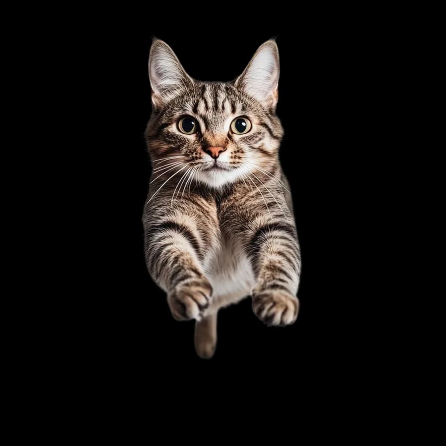 Gato en movimiento, atendido por un veterinario aliado de Feeling